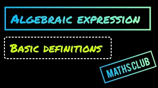 Algebraic expressions