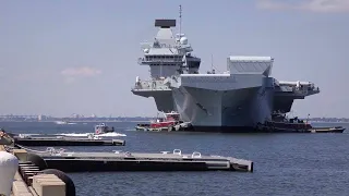 HMS Queen Elizabeth arrives at Naval Station Norfolk