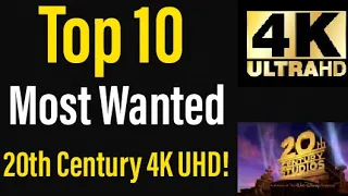 Top 10 Most Wanted 4K UHD Blu-rays from 20th Century Studios!