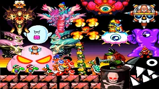 Brutal Mario HD: Super Kitiku Mario World: All Bosses Part 1