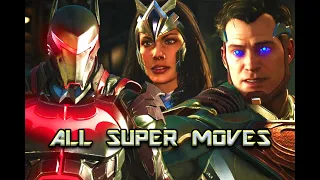 Injustice 2 - All Super Moves (DLC Characters Included)