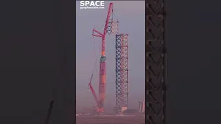 SpaceX's Starship Orbital Launch Tower Section Stacking | July 1, 2021 | Time Lapse | #shorts