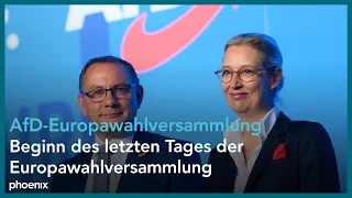 AfD-Europawahlversammlung: Beratungen zum Wahlprogramm