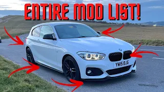 ENTIRE Mod List on my BMW 1 Series!!