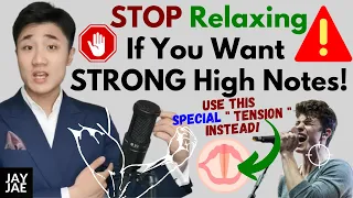 How to Sing High with Perfect Tension (Stop relaxing!)