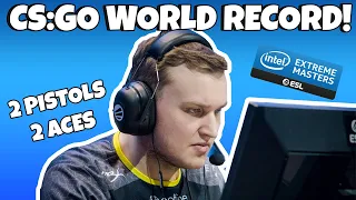 CS:GO WORLD RECORD - FLAMIE DOUBLE PISTOL ACE @ IEM KATOWICE 2019