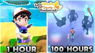 [ Randomizer ] Pokemon lets go Pikachu & Eevee 1 to 100 Hours Gameplay | Meri Championship 🏆Journey