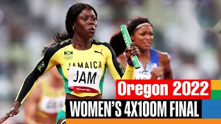 Women 4x100 Relay Final|Shericka Jackson Run Down Tawnisha Terry|Team USA Beat Jamaica