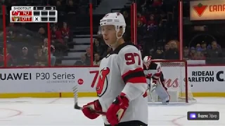 Nikita Gusev scores a nice penalty shot. Никита Гусев красиво забивает буллит