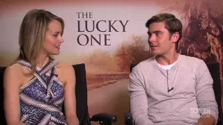 The Lucky One: Zac Efron and Taylor Schilling Raw Interview | ScreenSlam