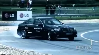 Record breaking drift at Mercedes-Benz World