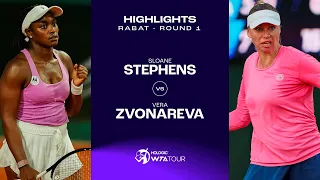 Sloane Stephens vs. Vera Zvonareva | 2023 Rabat Round 1 | WTA Match Highlights