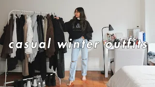 CASUAL WINTER OUTFITS 🤍 | winter fashion lookbook 2020