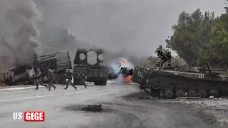 BRUTAL ATTACK!! Ukraine Forces Destroy 14 Russian Armored Vehicles In Supply Line to Kherson