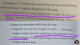 BTS V / Taehyung "Jimin is Someone I Can't Live Without" - Beyond The Story Book Spoiler