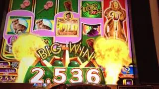 Wizard of Oz Ruby Slippers All Character Bonus | WMS | Big Win | 249X Bet