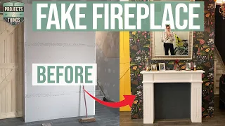 HOW TO | Faux Fireplace for less than 50$
