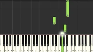 Ode To Joy [Easy Piano Tutorial] (Synthesia) Right Hand Only