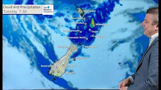 NZ: Heavy rain for parts of the North Island as low moves in Tuesday