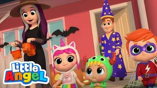 Trick or Treat (Halloween time) | Little Angel | Cartoons for Kids | Learning Show | Halloween Fun