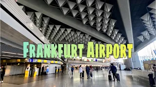 [4K] 🇩🇪Frankfurt Airport Terminal 1 Departures | Germany | Walking Tour with Captions |