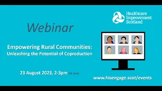 Webinar: Empowering Rural Communities: Unleashing the Potential of Coproduction