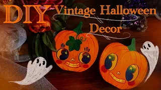 making vintage inspired halloween decorations