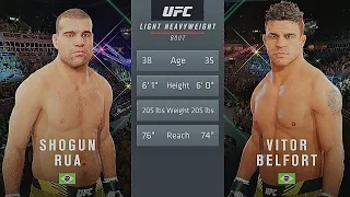 Shogun Rua Vs. Vitor Belfort : UFC 4 Gameplay (Legendary Difficulty) (AI Vs AI) (PS5)