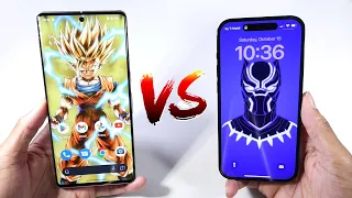 iPhone 14 Pro VS Google Pixel 7 Pro! (Cameras, Speed Test & Display)