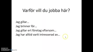 Anställningsintervju frågor och uttryck