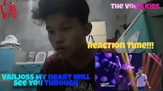 Vanjoss-My Love Will See You Through || The Voice Kids || Reaction Video#1