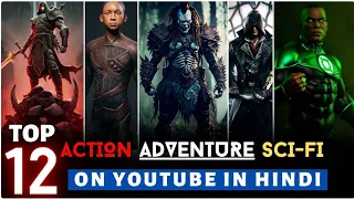 Top 12 Best Hollywood Movies on YouTube in Hindi | Action Adventure Hollywood Movies in hindi