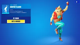 FULL LIL' WHIP BUNDLE in Fortnite ITEMSHOP preview (Drippin' Flavor Emote...)