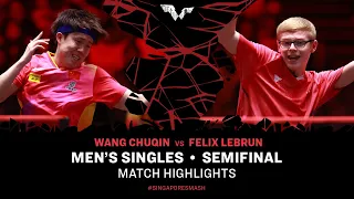 Wang Chuqin vs Felix Lebrun | MS SF | Singapore Smash 2024