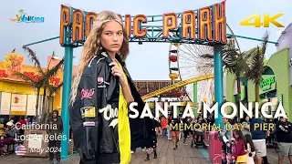 SANTA MONICA Pier 🌴 Memorial DAY 2024 [4K] California🇺🇸