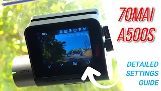 70MAI A500S 2.5K Dashcam | Detailed Settings Guide | TravelTECH