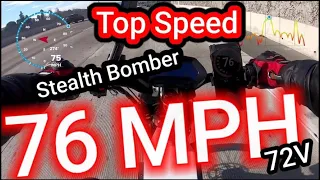 Stealth Bomber Speed Test! Diy Stealth Bomber Ebike.