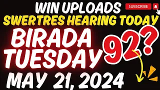SWERTRES HEARING TODAY BIRADA TUESDAY MAY 21, 2024