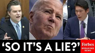 'Is It Frustrating That Biden Continues To Go Out & Lie?': Gaetz Grills Robert Hur About Biden 'Lie'