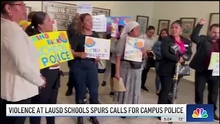 LAUSD parents submit petition to bring back campus police