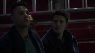 911 Lone Star 2x12 | TK & Carlos escape unscathed from the fire because of Owen, Judd, and Billy.