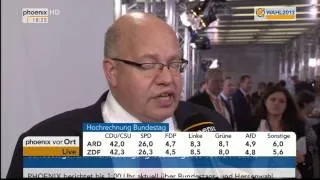 Wahlergebnis der CDU: Reaktion von Peter Altmaier am 22.09.2013