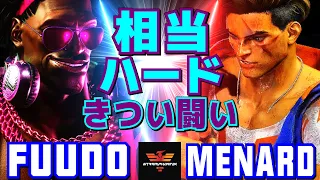 スト6✨ふ～ど [ディージェイ] Vs MenaRD [ルーク] 相当ハード！ きつい闘い  | Fuudo [Dee Jay] Vs MenaRD [Luke]✨SF6