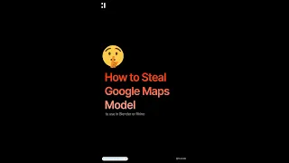 How to Steal Google Maps Model #Shorts