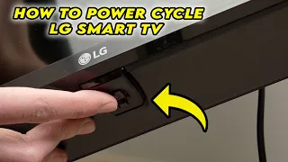 LG Smart TV: How to Power Cycle - Full Restart