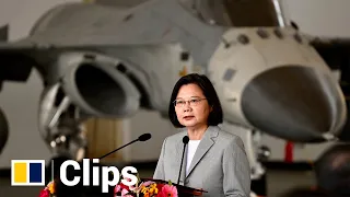 Taiwan President Tsai Ing-wen visits military base following ‘provocations’ from mainland China