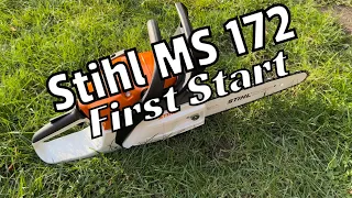 Stihl MS 172 | First Start | Erster Start und Betankung