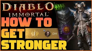 GET STRONG FAST! How To GAIN COMBAT RATING And STATS - Diablo Immortal