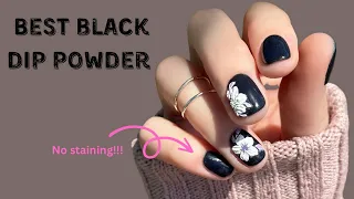 Best Black Dip Powder | Non-Dominant Hand Friendly Nail Art | 3D Stickers | Marla Kris