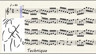 Wohlfahrt Op. 45 - Etude No. 3. Music Score for String Orchestra. Play Along. Wohlfahrt Etude No. 3